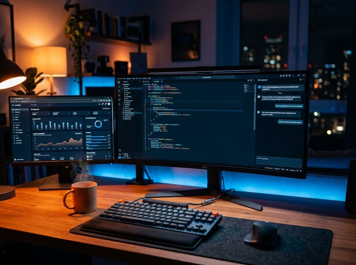 Code editor and dashboard